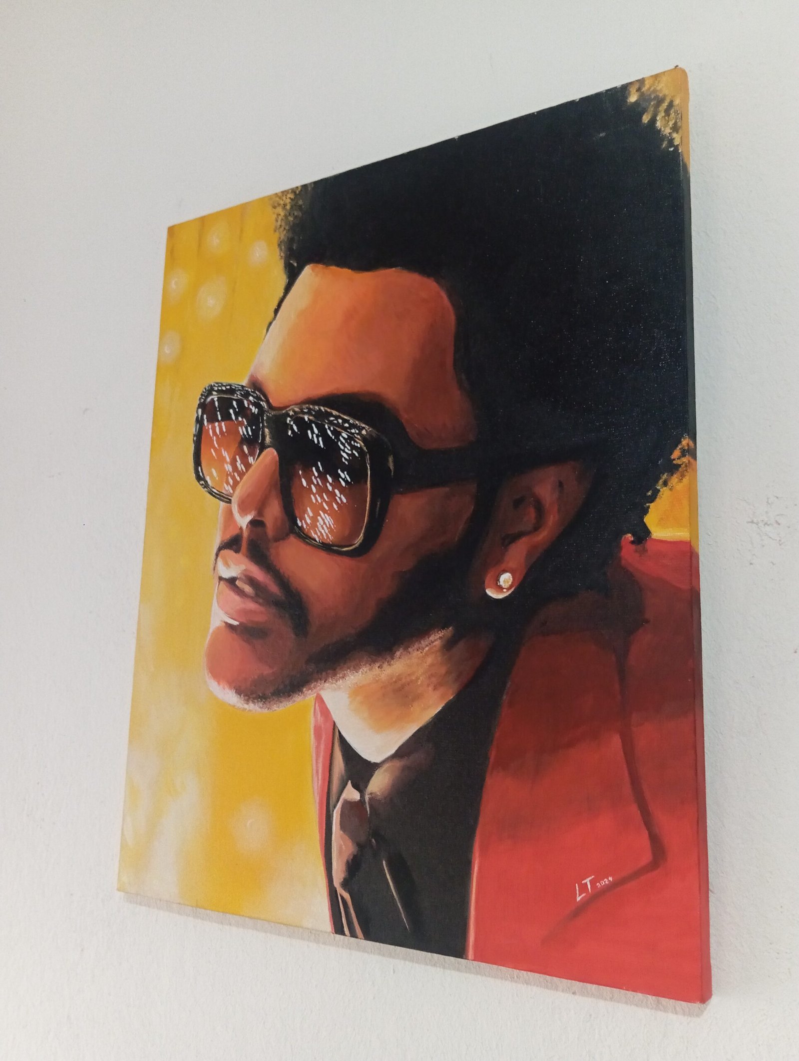 Quadro The Weeknd | Arte Pintada à Mão - Imagem 3