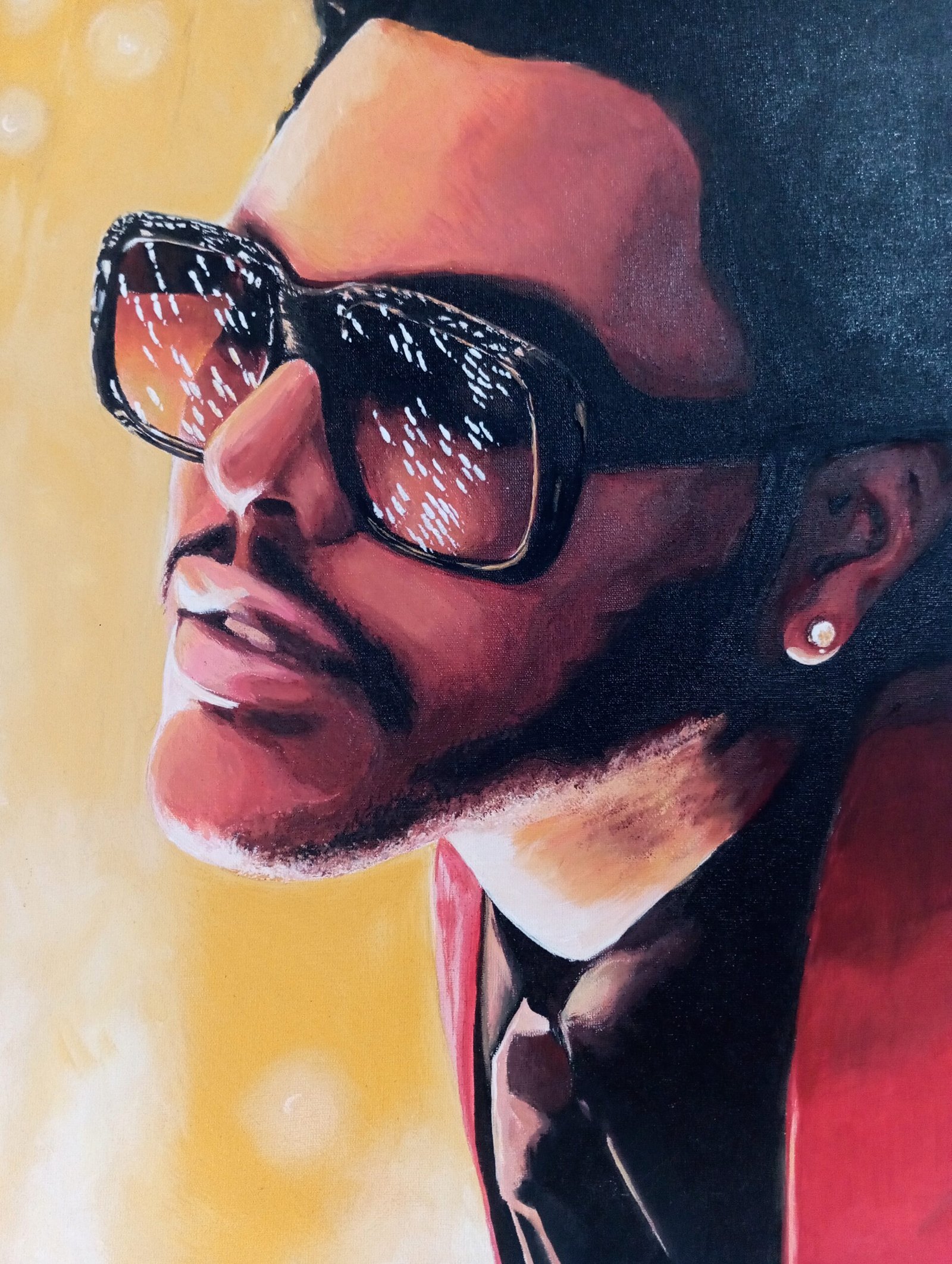Quadro The Weeknd | Arte Pintada à Mão - Imagem 5