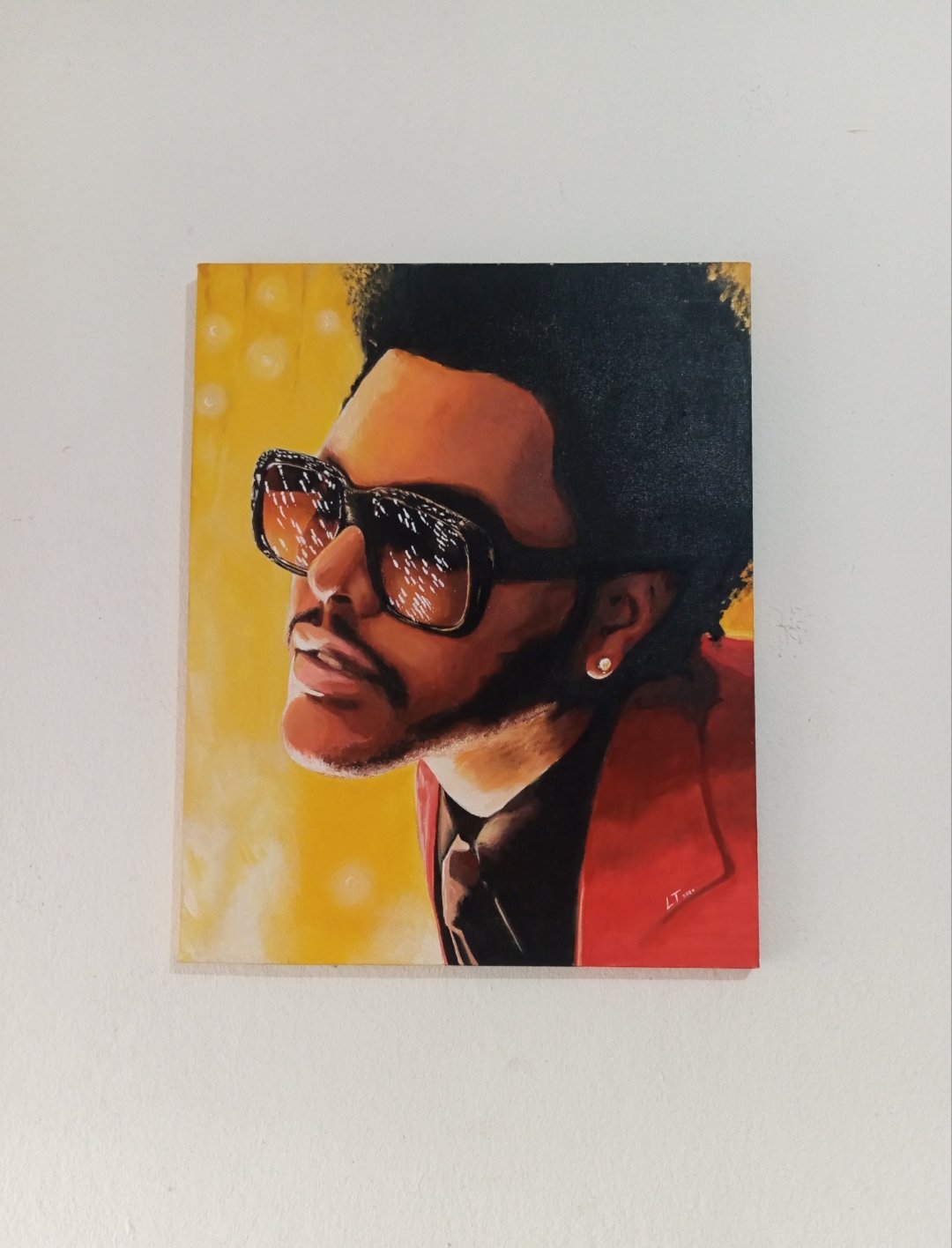 Quadro The Weeknd | Arte Pintada à Mão - Imagem 2