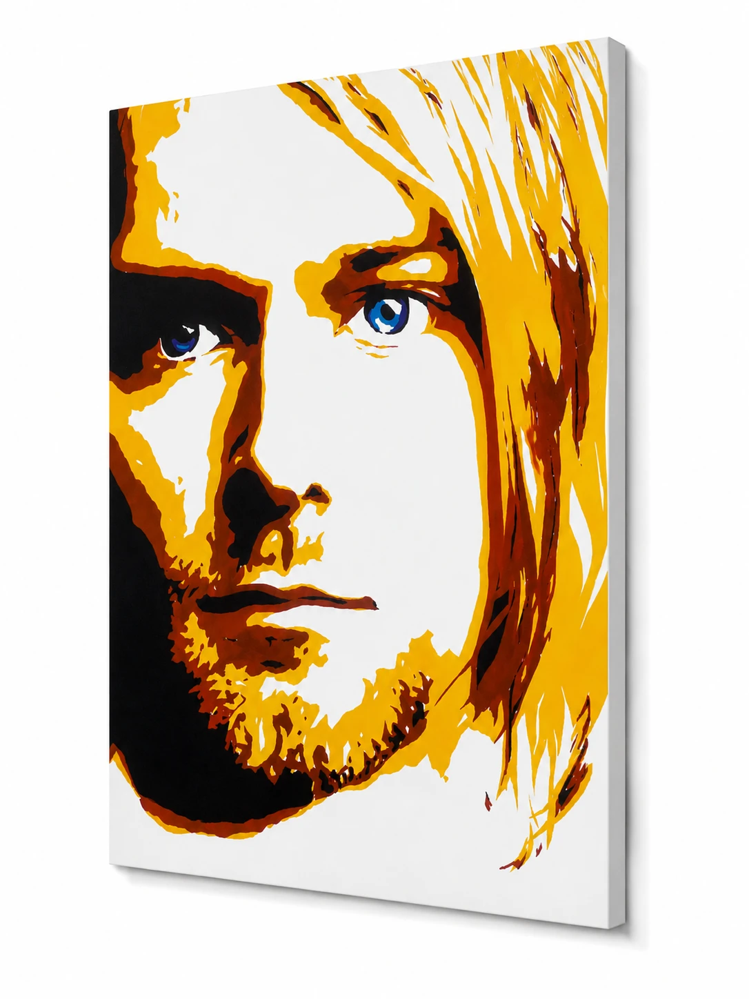 Quadro Kurt Cobain | Arte Pintada à Mão - Imagem 2
