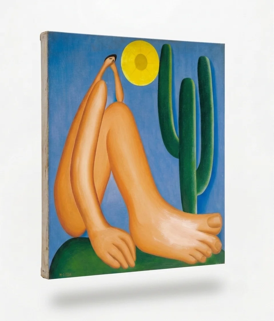 Quadro Abaporu de Tarsila do Amaral (replica) - Imagem 2