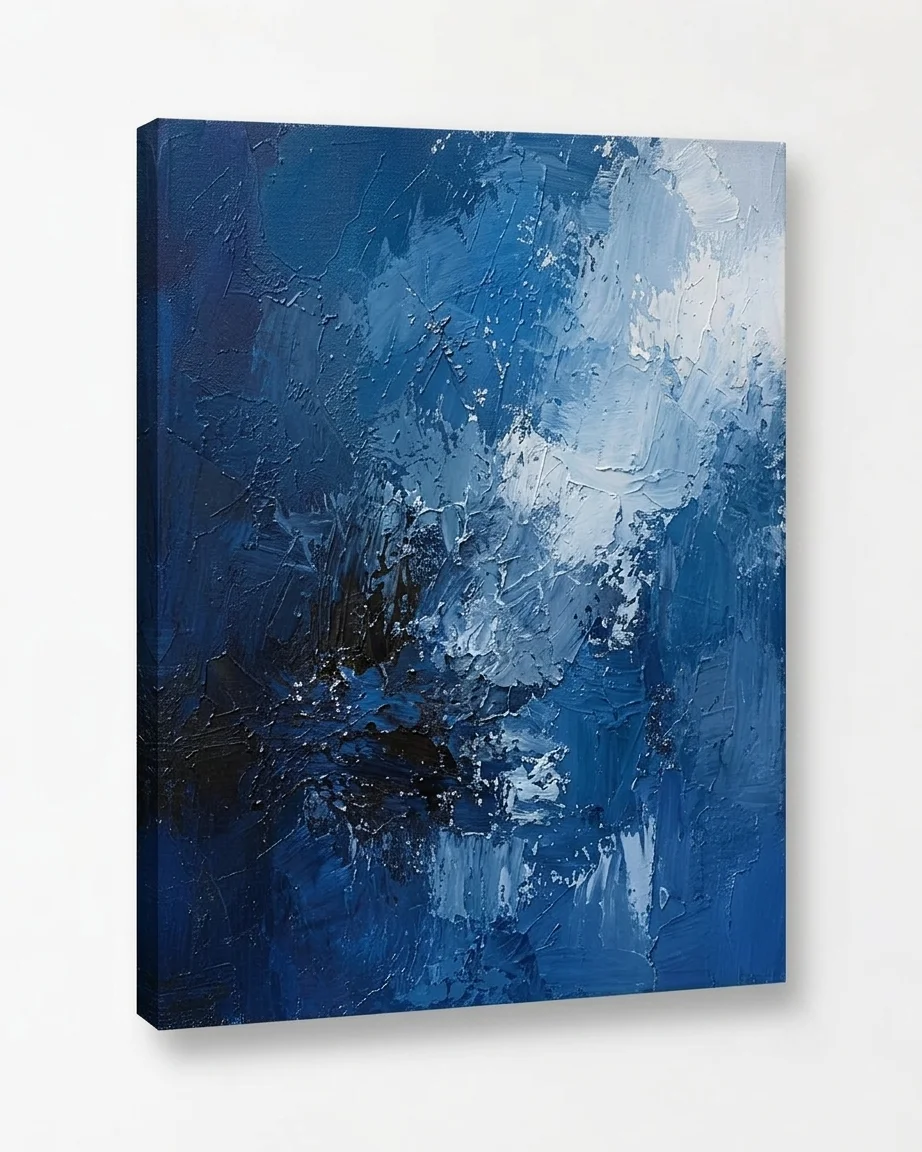 Quadro abstrato azul - Imagem 2